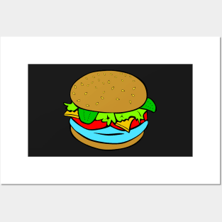 Alien meat burger Posters and Art